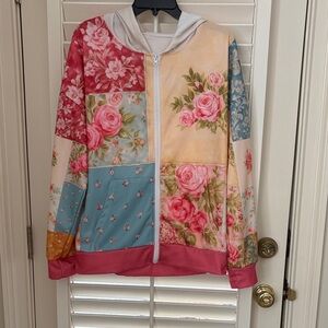 Patchwork pastel hoodie